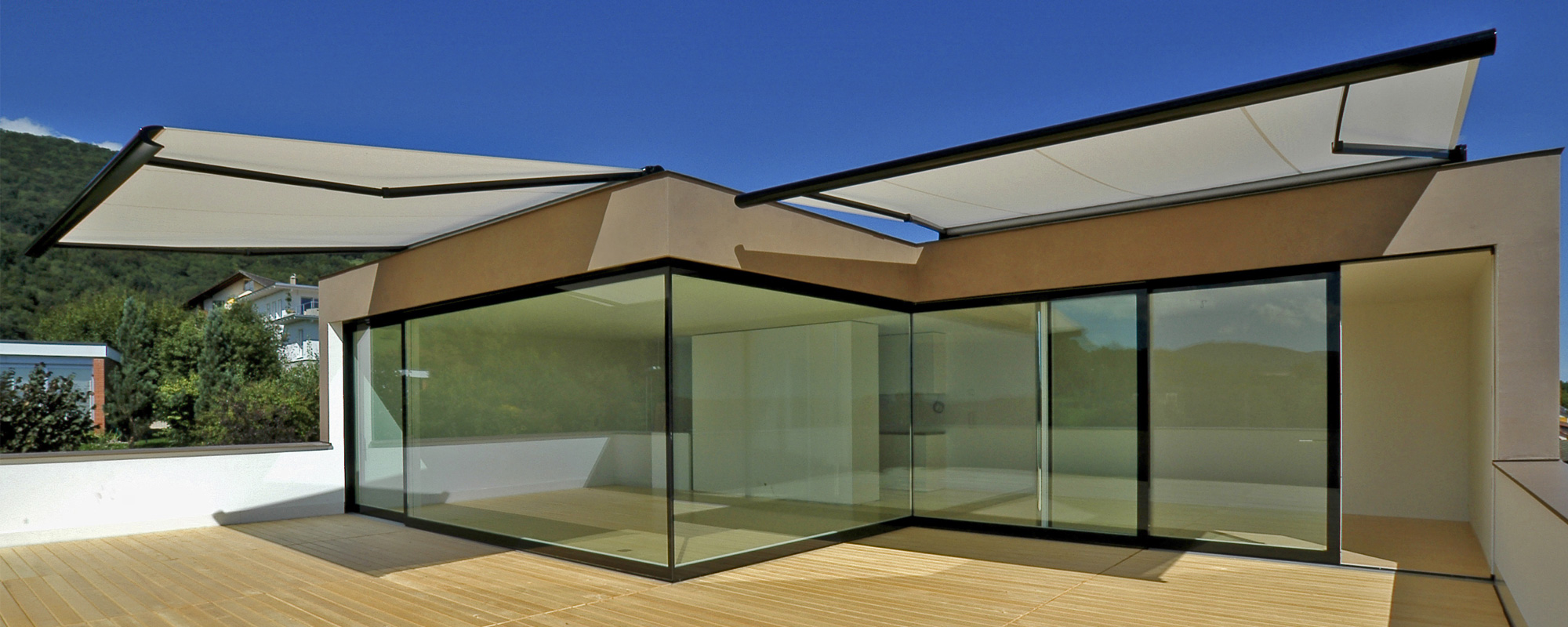 Diversos sistemas de Toldos Rappachiani se adaptan a una gran variedad de espacios, arquitecturas, estilos y presupuestos. 