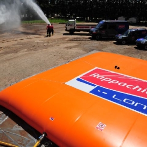 Tanque bolsa para control de incendios