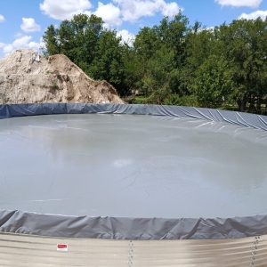 Tanque australiano de 33 chapas con funda de lona