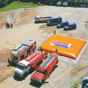 Tanque bolsa para control de incendios